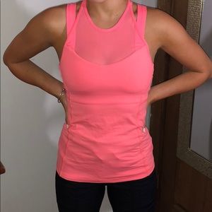 Pink lululemon tank top size 2